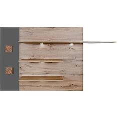 Фото - Полка «Гелиос» П550.09-01, Дуб Вотан + серый