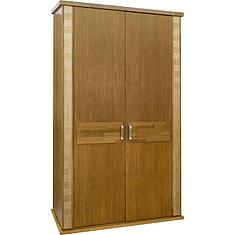 Фото - Шкаф для одежды «Тунис» П6.343.1.06 (П344.06), массив дуба, Медовый с золочением