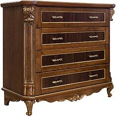 Фото - Комод «Альба» П4.485.1.11 (П524.11с), Палисандр с золочением