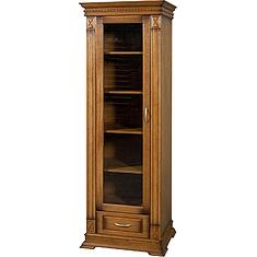 Фото - Шкаф «Верди Классик» П1.0487.0.26-01, массив дуба, Дуб рустикаль с патинированием