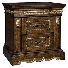 Фото - Тумба прикроватная «Милана 03с» П4.265.1.03(294.03с), Черешня с золочением