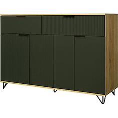 Фото - Тумба «Рокси» П6.948.0.04, ЛДСП, Грин Софт+Дуб Кантри золотой