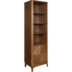 Фото - Стеллаж «Армани» П1.135.0.17, массив (сращенный мебельный щит) дуба, Дуб альпийский