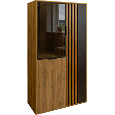 Фото - Шкаф-витрина 2д «Деко» БМ2.776.0.06, ЛДСП, Дуб наварра