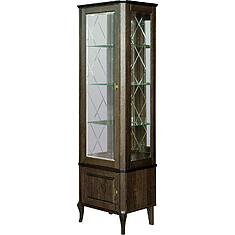 Фото - Шкаф с витриной «Нокс» П4.988.0.01-01, массив дуба, Венге