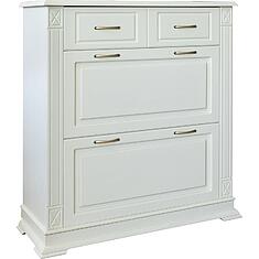 Фото - Тумба для обуви «Верди Классик» П3.0487.3.21, массив дуба, Слоновая кость