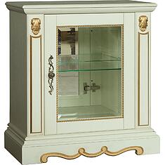 Фото - Тумба «Милана 1а» П4.265.2.27(396.27), массив дуба, Слоновая кость с золочением