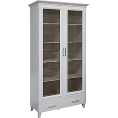 Фото - Шкаф для книг «Сати» П7.057.0.11, ЛДСП+МДФ, Белый