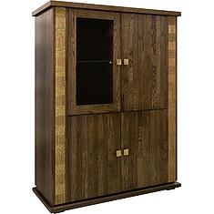 Фото - Тумба комбинированная «Тунис» П6.343.0.23 (П343.23/1Ш), Венге c золочением