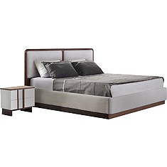 Фото - Кровать 2-16 «Асти» БМ2.667.1.04, ЛДСП, Жасмин, 2000х1600 мм, 2050×1760×1072