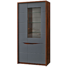 Фото - Шкаф «Монако» П6.528.0.05, МДФ+ПВХ, Дуб Саттер+Серый Мокко