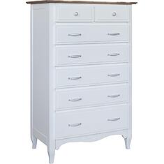 Фото - Комод «Кармен Прованс» П3.0581.1.04, массив дуба, Молоко+Дуб Сахара