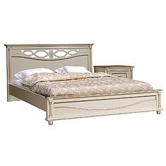 Фото - Кровать 2-16 «Валенсия Классик» П3.0589.1.07, массив березы, Античная темпера с золочением, 2000х1600 мм, 2131х1794х1031