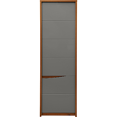 Фото - Шкаф «Монако» П510.12-1, МДФ+ПВХ, Дуб Саттер+Серый Мокко