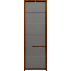 Фото - Шкаф «Монако» П510.12 с подсветкой, МДФ+ПВХ, Дуб Саттер+Серый Мокко