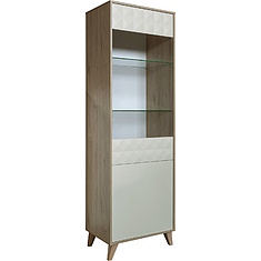 Фото - Шкаф «Тринити» П6.114.0.01, МДФ, Ваниль + Гикори Кингстон