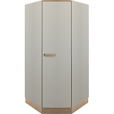 Фото - Шкаф угловой «Портус» П3.600.1.09, ЛДСП, Пепел + Дуб мадуро