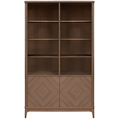 Фото - Стеллаж «Армани» П1.135.0.22, массив (сращенный мебельный щит) дуба, Дуб Крафт светлый