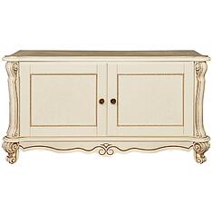 Фото - Тумба «Алези» П1.350.3.07 (П540.07), массив дуба, Слоновая кость с золочением