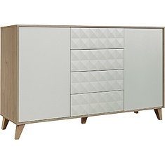 Фото - Тумба «Тринити» П6.114.0.05, Ваниль + Гикори Кингстон