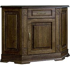 Фото - Тумба угловая «Верди Классик» П1.0487.0.01, массив дуба, Табак