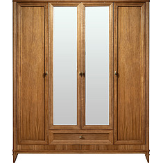 Фото - Шкаф для одежды 4д «Калипсо» БМ2.785.1.09-01, массив дуба, Табак