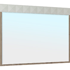 Фото - Зеркало «Тринити» П6.114.1.03, ЛДСП, Ваниль + Гикори Кингстон