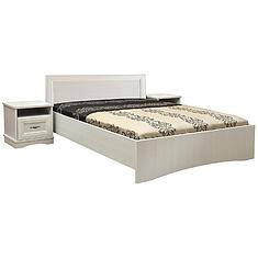 Фото - Кровать 2-16 «Турин» П7.036.1.01 (П036.121М), ЛДСП+МДФ, Сосна карелия, 2000x1600 мм, 2058×1662×848