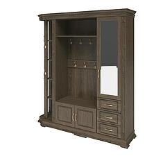 Фото - Шкаф комбинированный для прихожей «Верди Классик» П3.0487.3.32, массив дуба, Табак