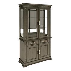 Фото - Шкаф комбинированный 2д «Верди Классик» П1.0487.0.19, массив дуба, Венге