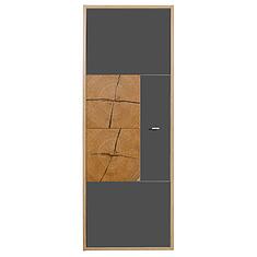 Фото - Шкаф навесной «Гелиос» П550.30 (уценка), ЛДСП+МДФ, Дуб Вотан + серый