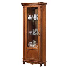 Фото - Шкаф с витриной «Алези» П1.350.0.13-01 (П350.13-01), массив дуба, Античная бронза