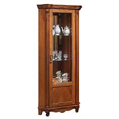 Фото - Шкаф с витриной «Алези» П1.350.0.13 (П350.13), массив дуба, Античная бронза