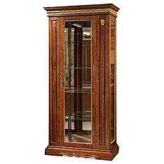 Фото - Шкаф с витриной «Милана 8» П4.265.0.08(265.08), массив дуба, Черешня с золочением