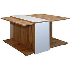 Фото - Стол журнальный «Гелиос» П550.11 (уценка), ЛДСП+МДФ, Дуб Вотан + белый