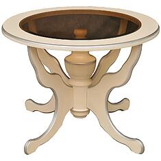 Фото - Стол журнальный «Валенсия Классик» П3.0589.0.23, МДФ+шпон, Античная темпера с серебром