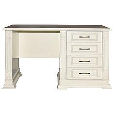 Фото - Стол письменный «Верди Классик» П3.0487.2.09, массив дуба, Слоновая кость