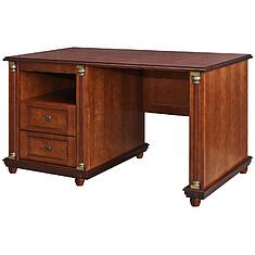 Фото - Стол письменный «Валенсия Классик» П3.0589.2.04-01, массив березы, Каштан