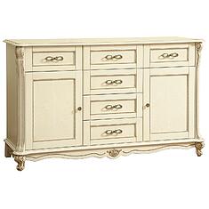 Фото - Тумба «Алези» П1.350.0.03 (П350.03), массив дуба, Слоновая кость с золочением