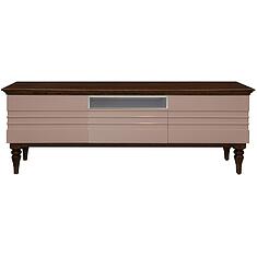 Фото - Тумба для ТВ «Ирис» П529.02, Капучино глянец + венге