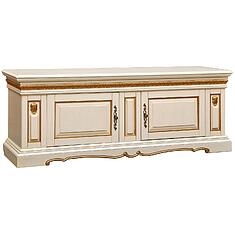 Фото - Тумба «Милана ТВ3с» П4.265.0.15(265.15с), Слоновая кость с золочением