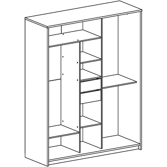 Шкаф-купе 3д «Глобус» П7.038.3.18-01 (П038.1803) - Только онлайн, Материал: ЛДСП, Цвет: Сосна карелия